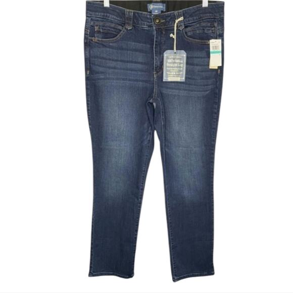 Democracy Abtechnology Booty Lift Straight Leg Classic Blue Women's Jeans 20 W - Picture 5 of 9